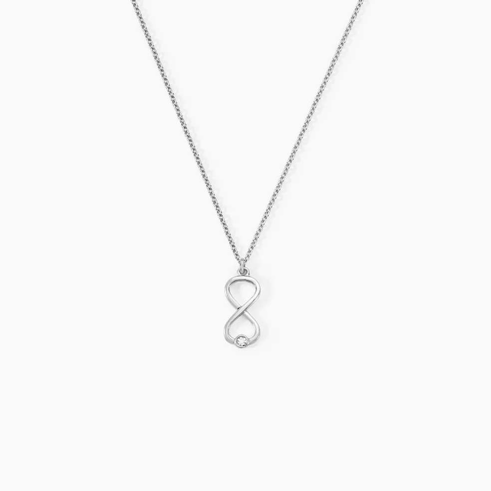 Collier Zayra Argent Blanc Oxyde De Zirconium