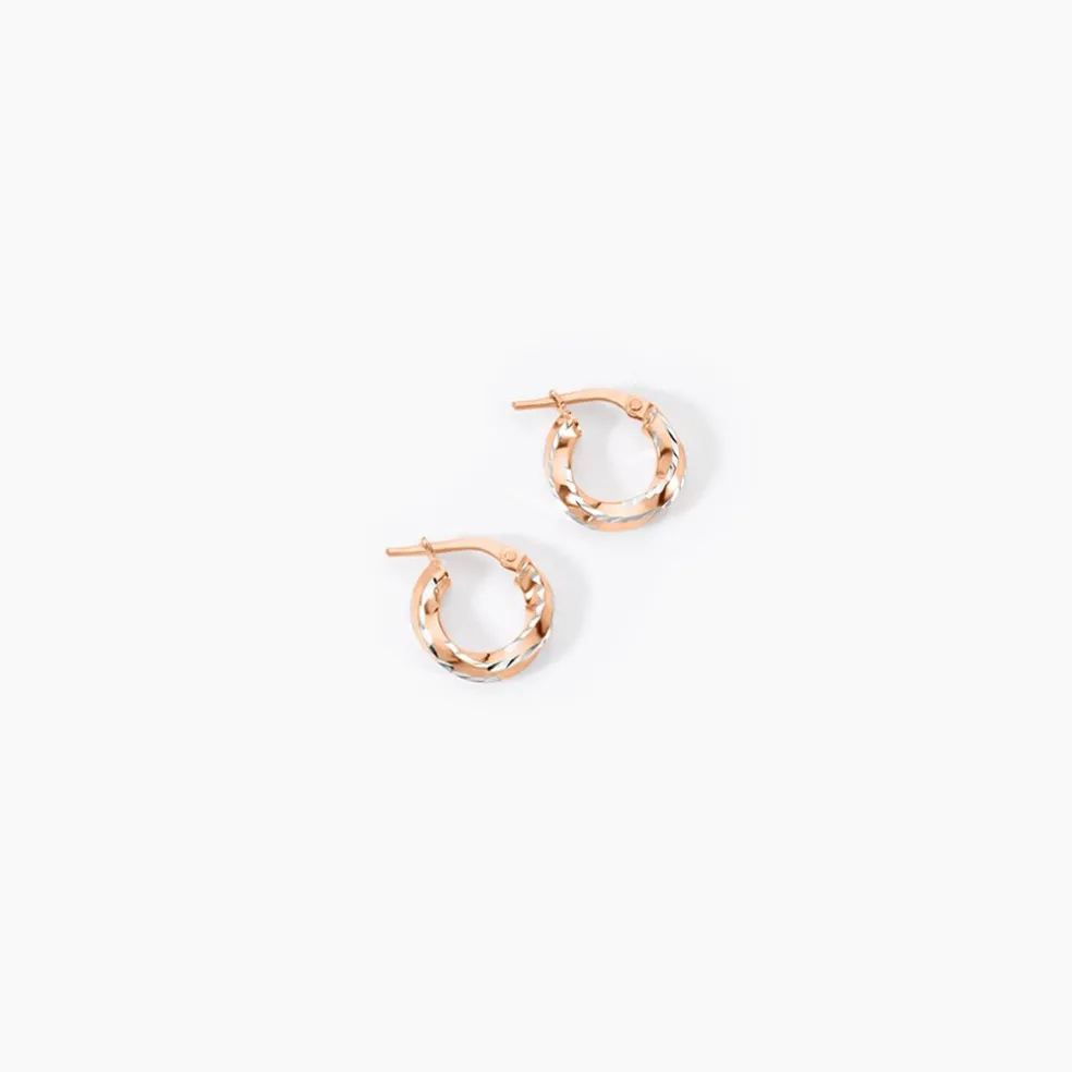 Creoles Argent Rose Diane