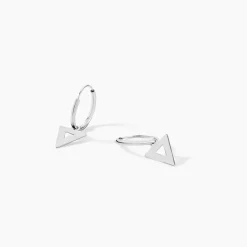 Creoles Elvyn Argent Blanc