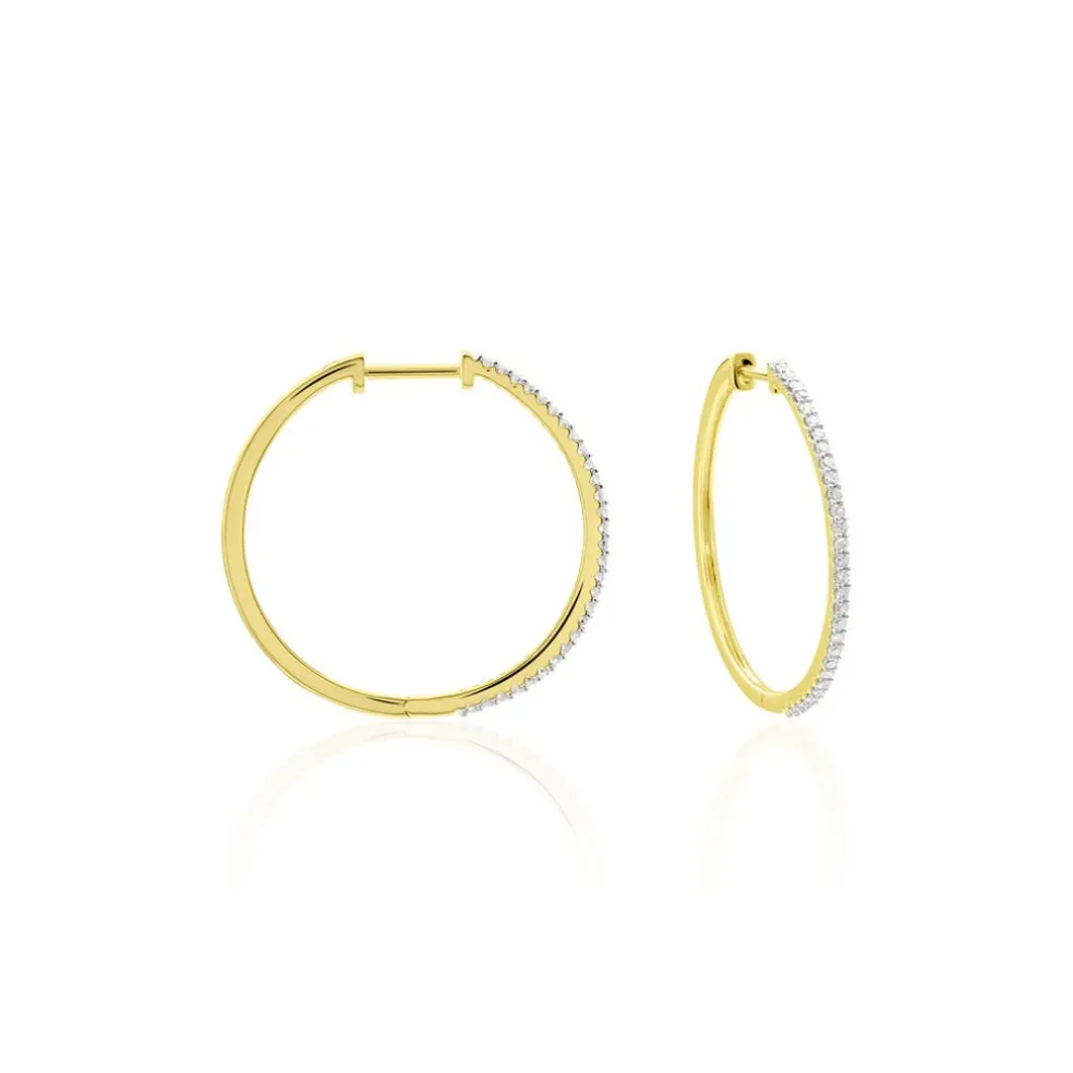 Creoles Or Jaune Aryanna Diamants