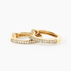 Creoles Or Jaune Aryanna Diamants