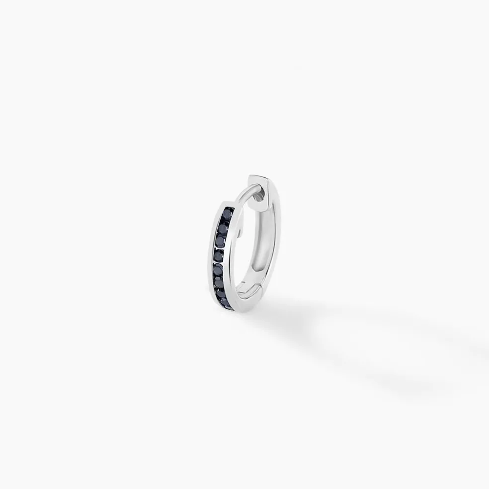 Créole Black Diamond Or Blanc Diamant Noirs