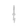Créole Unitaire Ancelin Rondes Argent Blanc Oxyde De Zirconium