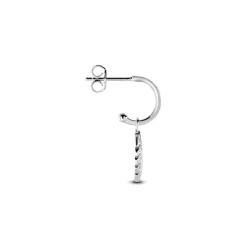 Créole Unitaire Argent Blanc Ancelin Oxydes De Zirconium