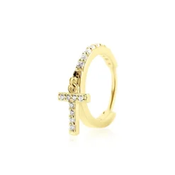 Créole Unitaire Léria Or Jaune Oxydes De Zirconium