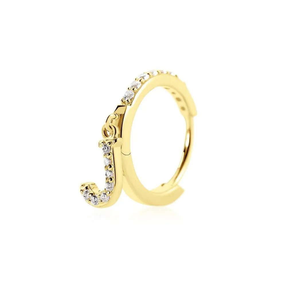 Créole Unitaire Léria Or Jaune Oxydes De Zirconium