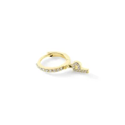 Créole Unitaire Léria Or Jaune Oxydes De Zirconium