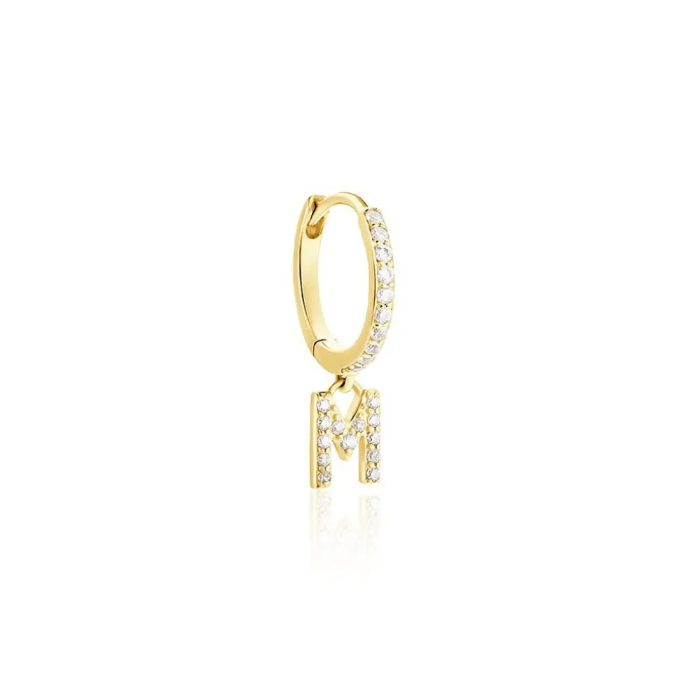 Créole Unitaire Léria Or Jaune Oxydes De Zirconium