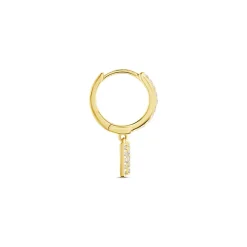 Créole Unitaire Léria Or Jaune Oxydes De Zirconium