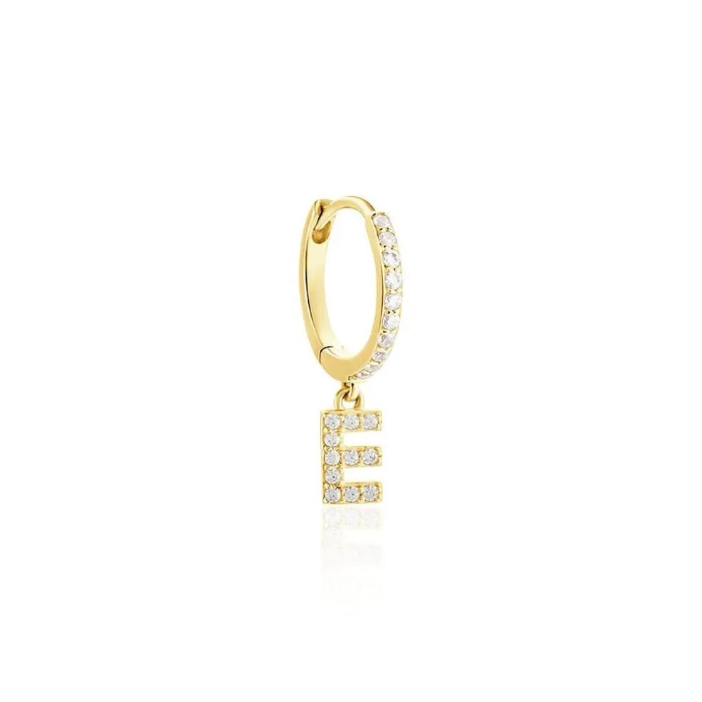 Créole Unitaire Léria Or Jaune Oxydes De Zirconium