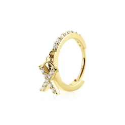 Créole Unitaire Léria Or Jaune Oxydes De Zirconium