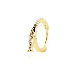 Créole Unitaire Léria Or Jaune Oxydes De Zirconium