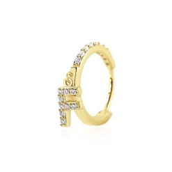 Créole Unitaire Léria Or Jaune Oxydes De Zirconium