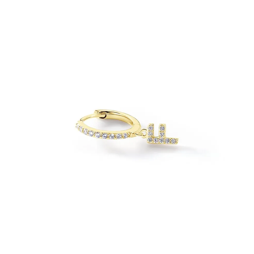 Créole Unitaire Léria Or Jaune Oxydes De Zirconium