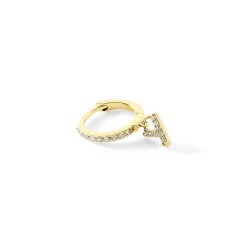 Créole Unitaire Léria Or Jaune Oxydes De Zirconium