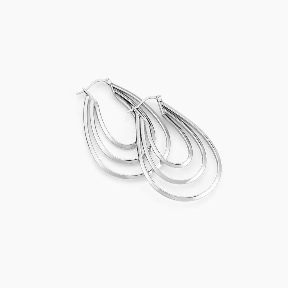 Créoles Aglae Acier Blanc