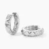 Créoles Anicette Argent Blanc Oxyde De Zirconium
