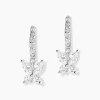 Créoles Argent Blanc Karitate Oxydes De Zirconium