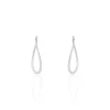 Créoles Argent Blanc Olivia