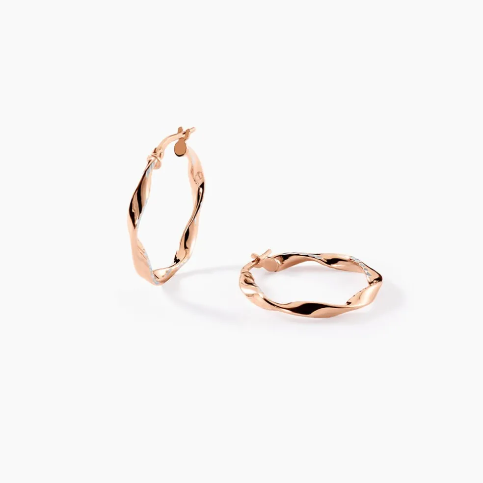 Créoles Argent Rose Alieno