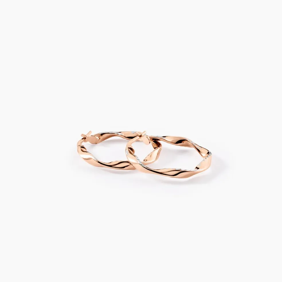 Créoles Argent Rose Alieno