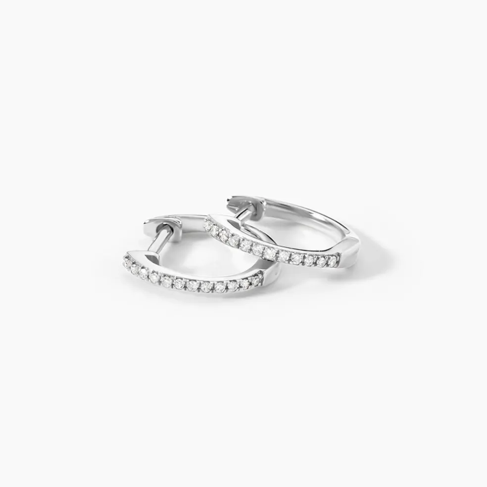 Créoles Aryanna Or Blanc Diamant