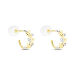 Créoles Emelyne Or Jaune Diamant