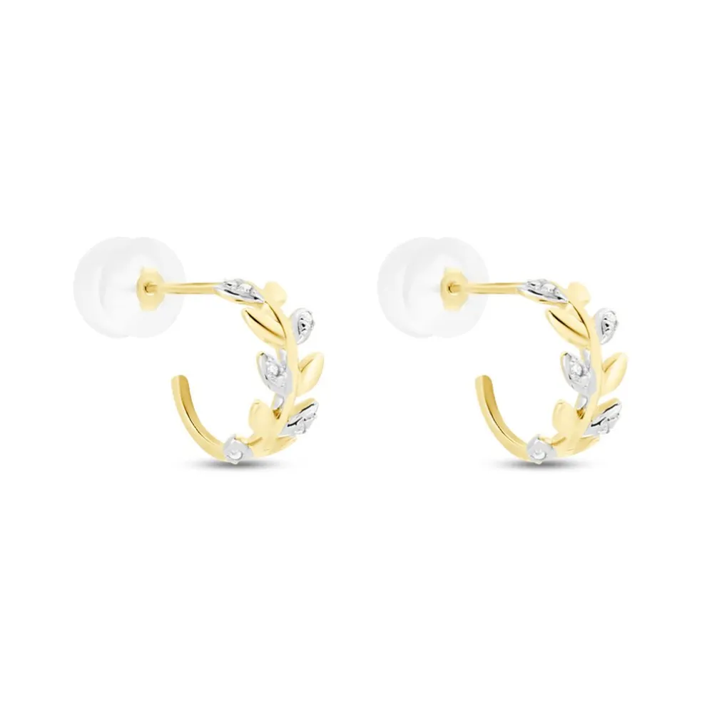 Créoles Emelyne Or Jaune Diamant