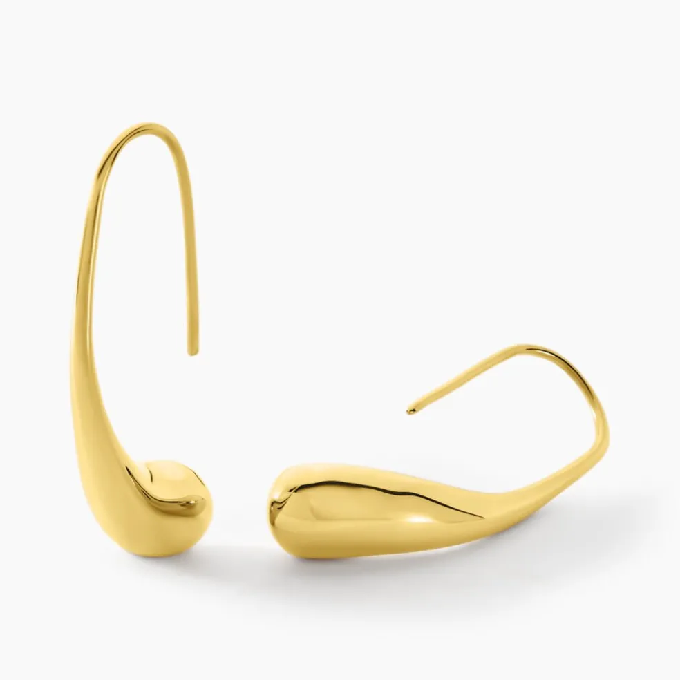 Créoles Gold Aura Acier Jaune