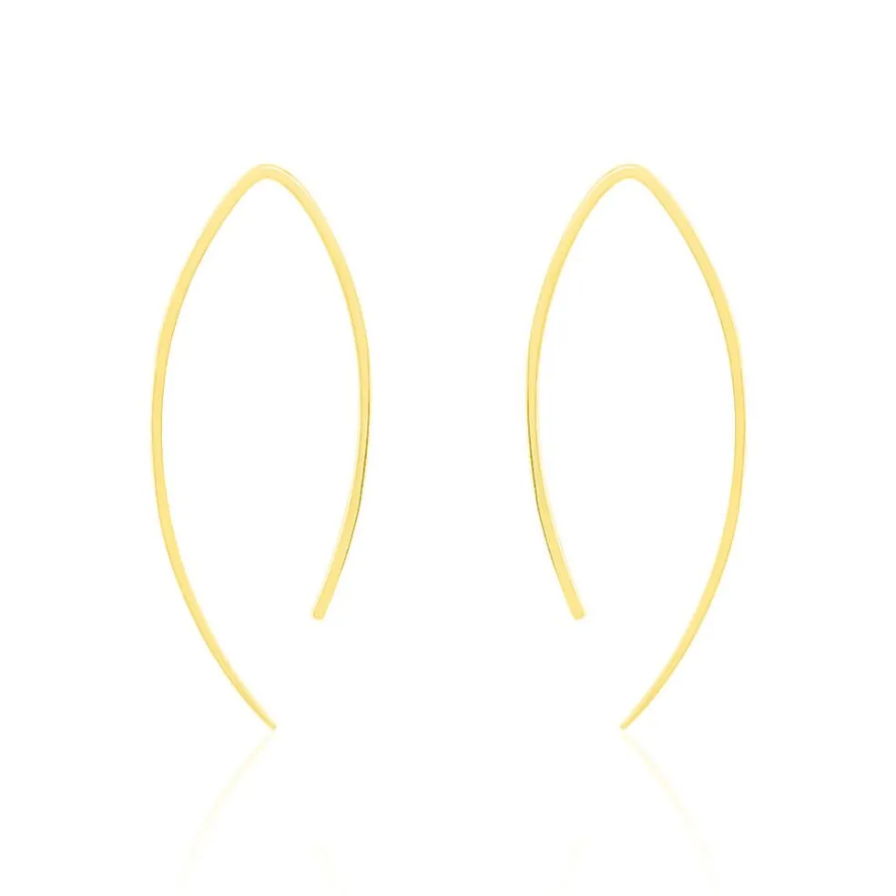 Créoles Helle Amande Or Jaune
