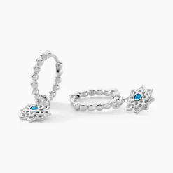Créoles Meissa Argent Blanc Oxyde De Zirconium
