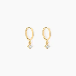 Créoles Racquel Or Jaune Diamant