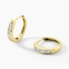 Créoles Rheanna Or Jaune Diamant Synthétique