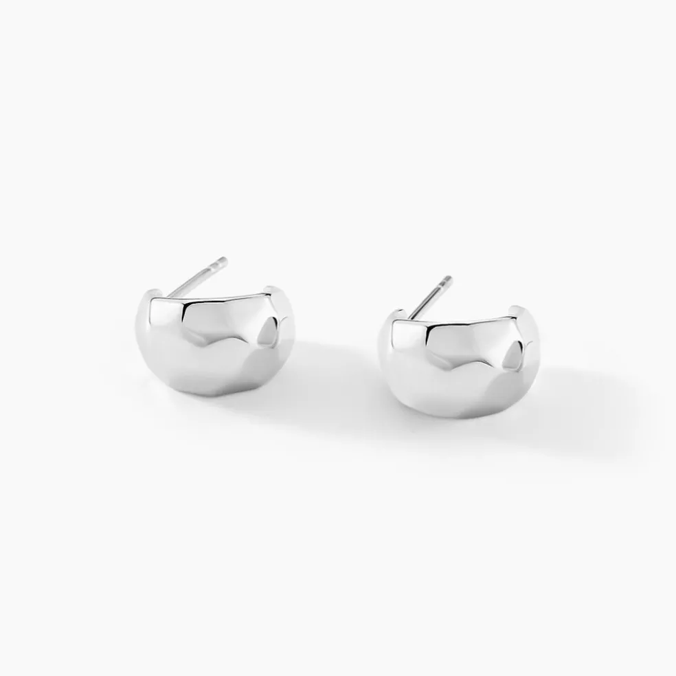 Créoles Two Argent Blanc