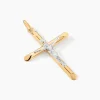 DAMIAN KREUZ 2 Unisex Anhänger Gold 375 (9 Karat) Christus