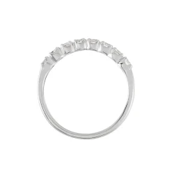 Demi-alliance Or Blanc  Eloisa Diamant Synthetique