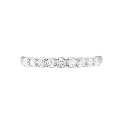 Demi-alliance Or Blanc  Eloisa Diamant Synthetique