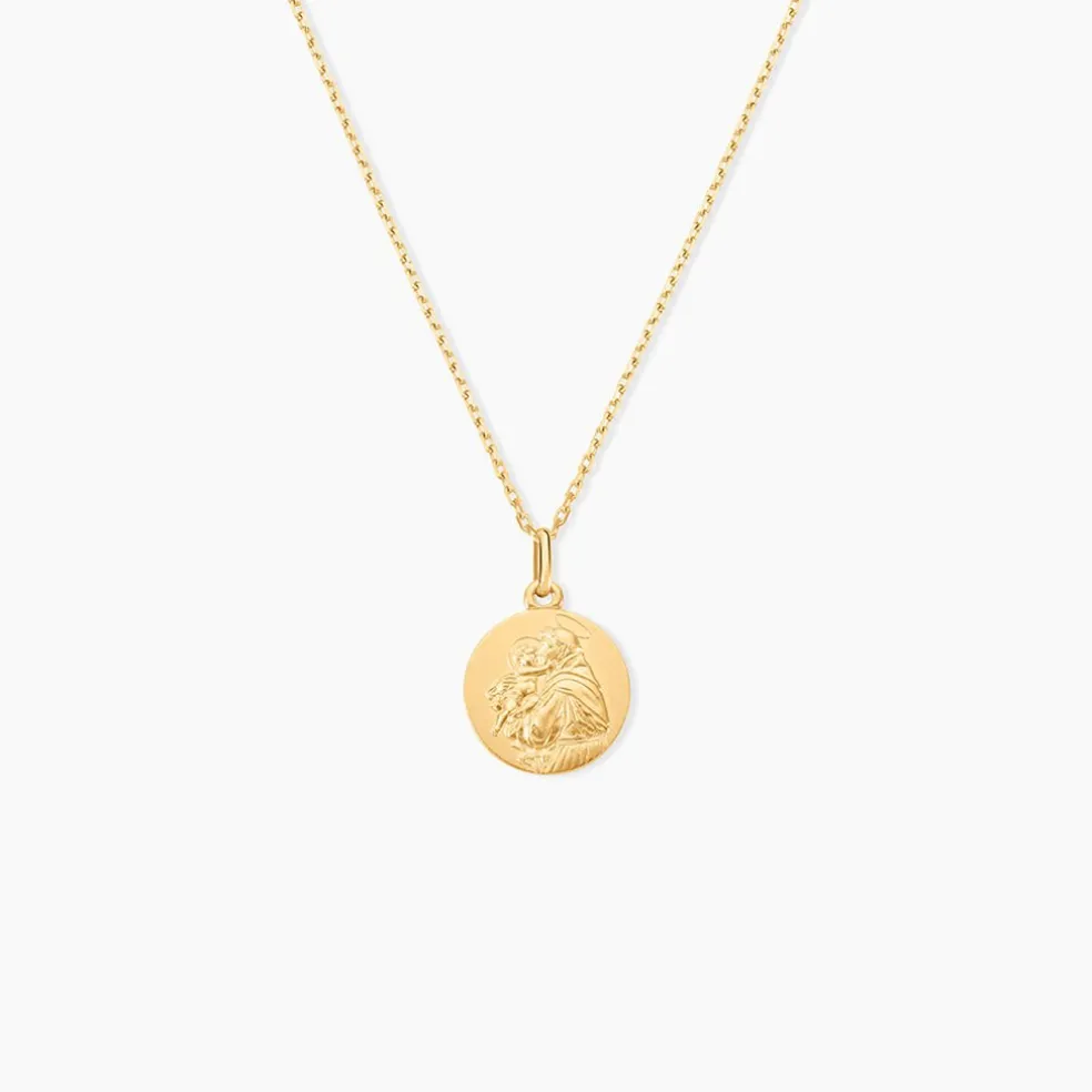 Medaille Or Jaune Saint Antoine De Padoue