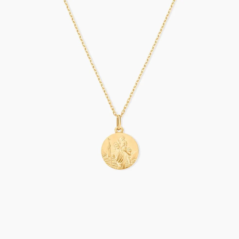 Medaille Or Jaune Saint Christophe