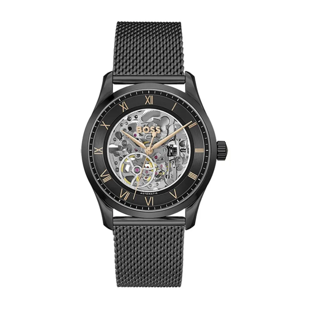 Montre Boss Principle Skeleton Noir