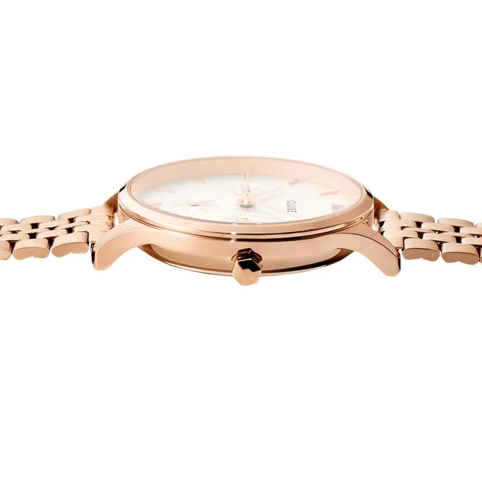 Montre Cluse Minuit Multifonction Blanc
