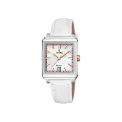Montre Festina On The Square Nacre Blanche