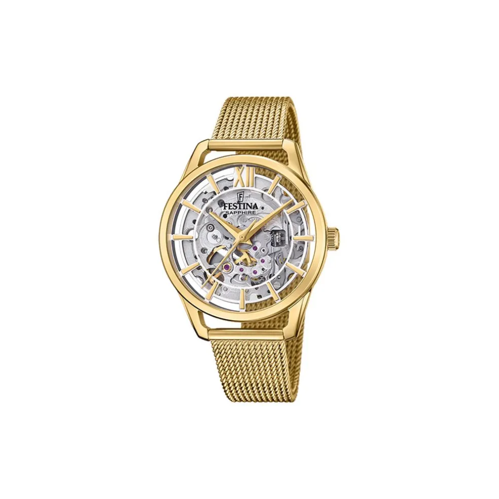 Montre Festina Squelette Argenté