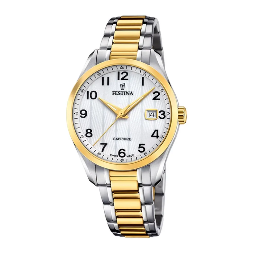 Montre Festina Swiss Made 37,5 Argenté