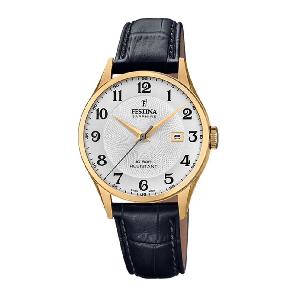 Montre Festina Swiss Made 40 Argenté