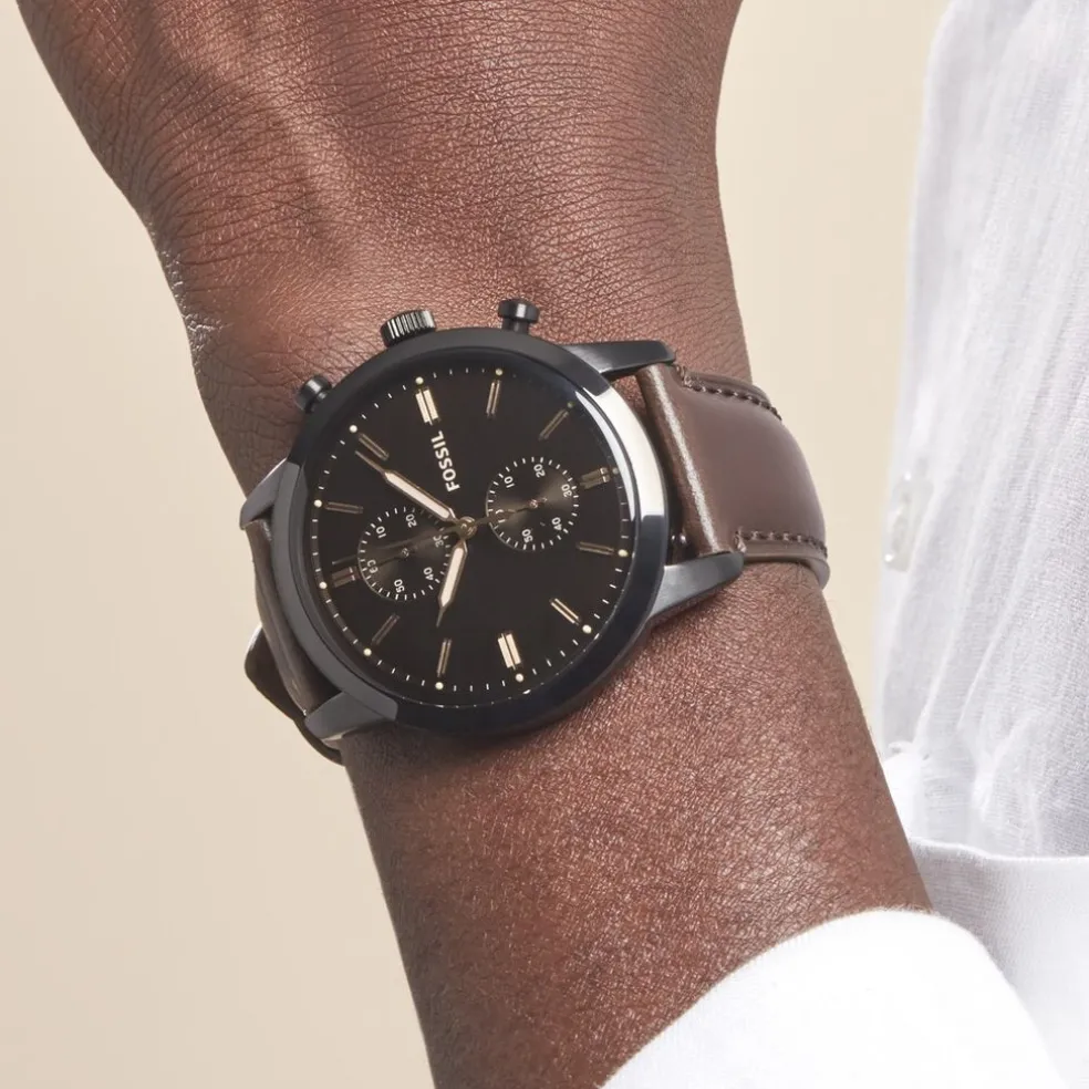 Montre Fossil Townsman Chrono Noir
