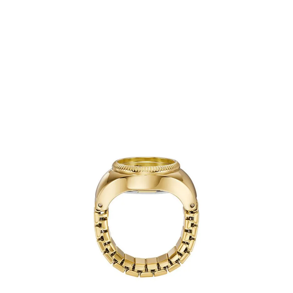 Montre Fossil Watch Ring Doré