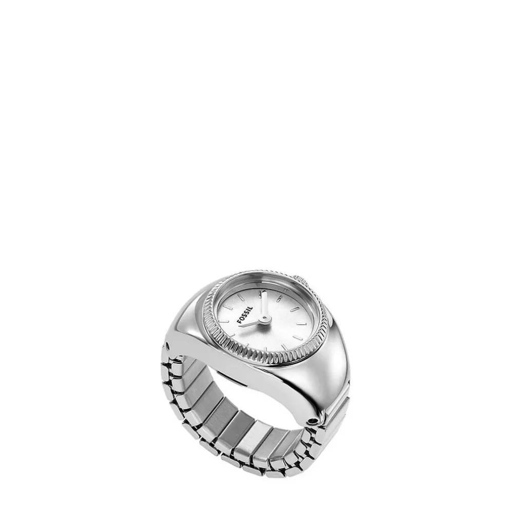 Montre Fossil Watch Ring Blanc