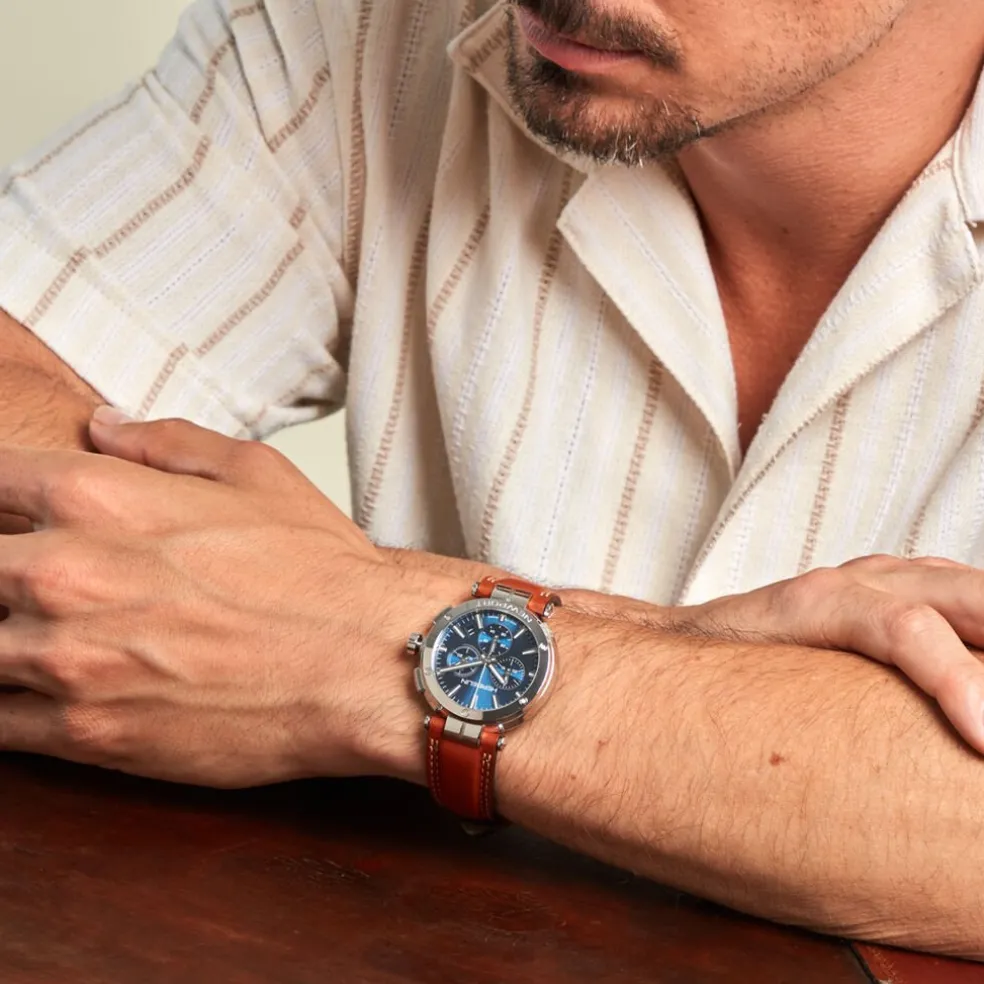 Montre Herbelin Newport Chrono Bleu