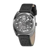 Montre Lip General De Gaulle Auto Squelette Gris